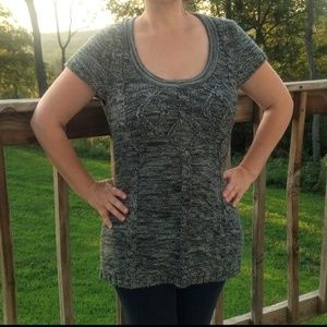 Glimmer Scoop Neck Sweater Tunic by J.J. Basics